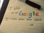 i wish we can google