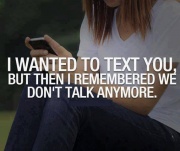 I wanted to text you